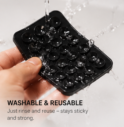 Black Suction Phone Case Sticker(Pack Of 2)