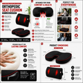 Orthopedic Seat Cushion for Back & Tailbone Pain Relief